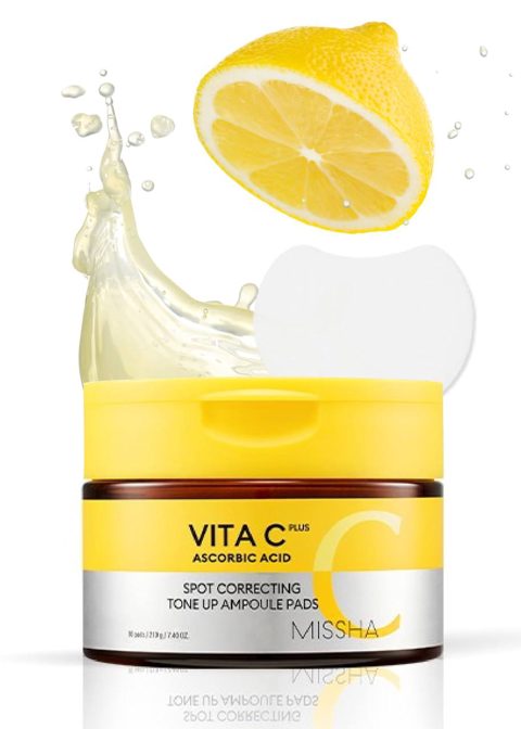Vita C Ascorbic Acid Spot Correcting Tone Up Ampoule Pads